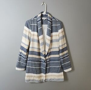 Waverly Grey Nautical Cardgan Blazer Size 6